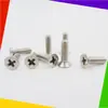 Tornillo para máquina de acero inoxidable 201 con cabeza avellanada al por mayor de fábrica M2M10 Tornillo para máquina de alambre con cabeza de cruz plana máquina miniatura de hundimiento