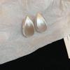 Aretes de borla estilo frío Serie Plata Aguja de Plata aretes de moda estilo metal de industria pesada aretes de diseño simple de nicho