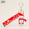 Nuevo Llavero de Coche de Papá Noel, Exquisito y Lindo Colgante de Bolsa de Pareja de Muñeco de Nieve de Dibujos Animados, Pequeño Regalo de Navidad