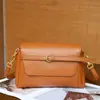 Bolsa Transversal de Couro Legítimo Tanning Vegetal Versátil Bolsa de Ombro Novo Estilo 2026 Elegante Bolsa de Braço Pequena Quadrada para Mulheres