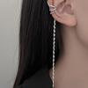 Pendientes de mujer con borlas integradas, estilo europeo y americano, con orejas largas, estilo Joker coreano, color rojo, venta al por mayor