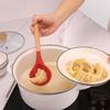 Cuchara con mango de madera, colador de silicona de haya, utensilios de cocina antiadherentes, cuchara para mezclar sopa, cuchara, colador doméstico