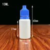 Atacado e Varejo Frascos Plásticos de 10ml 20ml com Tampa Colorida Frascos conta-gotas Selados Frascos Portáteis de Apertar para Líquido de Olho