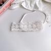Faixa de Cabelo Estilo Coreano Baby Mori Renda Branca Delicada Faixa de Cabeça de Algodão Acessórios Decorativos para Cabelo Touca para Lua Cheia Centésimo Dia