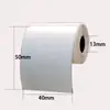 Papel de Etiqueta Sintética Térmica a Prueba de Cinco Elementos al por Mayor con Rollo Pequeño, Resistente al Desgarro, Papel para Impresora Portátil, Etiquetas para Colgar en Ropa