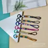 Lanyards Tejidos Coloridos para Teléfono Móvil, Llaveros Estilo Étnico, Accesorios de Joyería Bohemia Estilo Pareja Al Por Mayor