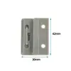 Localizador Conector Hebilla Panel de Pared, Hebilla Superior e Inferior Integrada Panel Sólido de Madera para Pared Ensamblaje de Instalación Rápida Pieza Única