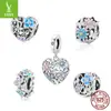 Yinziyun Más Vendido Colección de Cuentas de Plata s925 de Flores y Mariposas Figura Margarita Fresca Accesorios de Cuentas de Plata 925