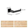 Suministro Exclusivo Transfronterizo para Amazon: Popular Set de Cinco Piezas de Tubo Cuadrado para Colgador de Toallas, Gancho para Ropa, Barra para Toallas, Anillo y Porta Rollos de Papel de Cocina
