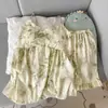 Pijama Feminino Verão Algodão Nuvem Sexy Doce Estilo Princesa Regata Shorts Conjunto com Bojo Roupa de Casa Nova