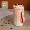 Nova Caneca Térmica a Vácuo de Aço Inoxidável 316 com Display Inteligente de Temperatura, Caneca de Café de Alto Acabamento, Conservação de Calor e Frio, Copo de Água para Carro