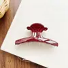 Pinza de Tiburón de Acrílico de Alta Gama y Elegante, Pasador Retro de Moda para Recoger el Cabello en la Parte Trasera de la Cabeza, Accesorio para el Cabello para Mujeres