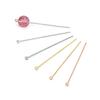 Plata Esterlina S925 Aguja de 9 Caracteres Aguja en Forma de T Cabeza de Perla Aguja Cabeza Plana Pendientes Materiales para Manualidades de Abalorios Accesorios Fabricante Venta al por Mayor