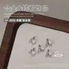 Joias para Nail Art Zircônia Laço Sino Pérola Liga Laço de Gravata Laço de Fita Zircônia Decoração de Unha 1 Peça