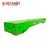 Carro de Plataforma Extendido para Uso en Taller, Transporte de Tubos de Acero y Tablas de Madera, Vehículo sin Rieles con Iluminación Nocturna, Carro Eléctrico de Plataforma Plana con Ruedas de Goma