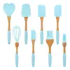 Set de Silicona Personalizado para Hornear Gadgets de Cocina para Hornear Brocha para Aceite Espátula para Crema de Pasteles Raspador de Silicona Antideslizante