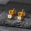 3-8MM clásico redondo de cuatro garras circonita acero inoxidable moda para hombre y mujer uña para cartílago de la oreja perforación cartílago uña para la oreja individual
