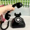 Telefone fixo antigo estilo europeu retrô criativo para escritório casa hotel decoração telefone decorativo