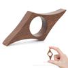 Suministro transfronterizo de libros de pulgar de madera para personas perezosas que leen con una mano, anillo de dedo para marcar páginas