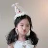 Tiara de Cabelo para Festa de Aniversário Infantil Acessório de Cabelo Princesa Fofa para Meninas Chapéu de Bebê de Um Ano Presilha Tiara Acessórios de Cabelo Presilha