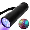 Lámpara de uñas, linterna morada, 12 lámparas, linterna UV ultravioleta, detector de dinero, lámpara de detección de agente fluorescente, banda 395