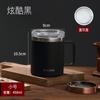 Vaso Creativo de Acero Inoxidable 304 para Oficina de Gran Capacidad con Tapa y Asa para Exterior, Taza de Regalo al por Mayor