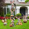 2027 Nuevo Cartel de Pascua Transfronterizo para Jardín Huevo de Pascua Transfronterizo Decoración Exterior para Jardín Cartel Festivo