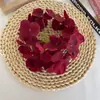 Boda 18 cm 27 piezas de cabeza de flor de hortensia flor artificial auditorio de bodas techo arreglo floral de boda fila de flores Camino de pared Flor guía de pared
