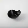 A5 Melamina Negro Mate Creativo Plato de Gota de Agua Forma Irregular Plato para Vinagre Plato para Salsa Plato para Condimentos Plato Pequeño Venta al por Mayor Transfronterizo