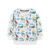 Nova Blusa de Moletom Infantil para Outono Estilo Europeu e Americano Camisa Esportiva da Moda para Crianças Pequenas Gola Redonda Camisa Básica Venda por Atacado