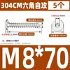 Tornillos Autorroscantes de Acero Inoxidable 304 CA Cabeza Plana Cabeza Delgada Cabeza Grande Hexagonal Interior Tornillos Autorroscantes M2M4M5M6