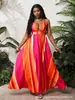 Nuevo vestido sexy sin tirantes, sin espalda y sin mangas de estilo europeo y americano en colores cálidos