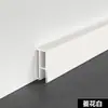 Rodapié Continuo Ultraestrecho de 2 cm de Aleación de Aluminio Línea de Esquina Invisible Empotrada Rodapié Metálico Minimalista Expuesto y Oculto