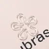 Acrílico Transparente Colorido Flor Recortada Furo Reto DIY Feito à Mão Bolsa de Contas Chaveiro de Celular Acessórios de Joias