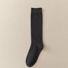 Meias 3/4 Femininas Meias de Meia-perna para Primavera e Outono Meias Versáteis Meias Pretas de Cano Alto Meias Empilhadas para Pernas Longas Meias de Outono e Inverno