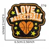 Patch Bordado Personalizado de Desenho Animado de Jogo de Basquete Série Esportiva Patch Decorativo Emblema Bordado Acessórios para Roupas com Suporte Adesivo