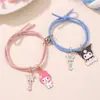 Pulsera de Pareja Melody, un Par de Regalos de Cumpleaños para Mejores Amigos, Pulsera de Atracción Magnética Redonda, Joyería de Mano para Niños