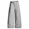 Pantalones Cargo Rectos Lavados y Desgastados Estilo Retro Old Money de Oreeta para Hombres y Mujeres, Pantalones Casuales con Diseño de Marca de Moda