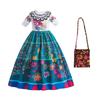 Vestido de princesa con encanto de Magic Full House, nuevo, transfronterizo, con bolso, para festivales y actuaciones infantiles, 2023