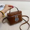Bolso de Mano Retro Moderno Elegante con Forma de Caja Bolso Cubo 2026 Nueva Moda Bolso de Hombro Casual Diseño de Nicho Bolso Cruzado
