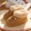 Pantufas de Algodão Fofas para Mulheres Usarem em Casa no Inverno, Sapatos de Algodão Desenho Gatinho, Pantufas de Algodão Quentes com Forro de Fleece Antiderrapantes