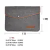 Bolsa de Almacenamiento Minimalista de Fieltro, Estilo Sobre con Cierre de un Solo Botón, Organizador Multifuncional para Accesorios Digitales y Documentos