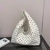 2026 Bolso Tote Nuevo Estilo Coreano de Lunares, Gran Capacidad, Bolso Chaleco de Moda Retro, Bolso de Hombro Versátil Casual para el Trabajo