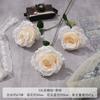 Flor Artificial Anna Rose de 3 Cabezas Simulada Flor para Boda Flor Artificial de Seda de Alta Gama Adornos Flor Decorativa para Sala de Estar Venta al por Mayor