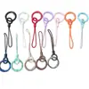 Llavero de unidad USB para coche, tarjeta de acceso a la puerta, teléfono, cordón negro pequeño de colores, anillo abierto de aleación de zinc, cadena de accesorio decorativo