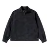 Jaqueta de couro para motocicleta estilo americano masculina, vibe de primavera/outono, marca trendy high-street, design tridimensional desconstruído, corte solto, gola alta, jaqueta de couro PU
