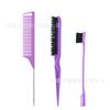 Conjunto Pente de Cabelo Atacado Escova de Sobrancelha Três Peças Pente Portátil para Tintura de Cabelo 3 Peças Pente para Modelar Cabelo