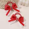 Tejido de Encaje Nuevo Europeo y Americano Transfronterizo Cinta con Hilo Lazo Pinza para Cola de Caballo Pinza para el Cabello de Niña Corazón Pinza Lateral