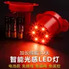 Linterna Grande de Año Nuevo Accesorios de Luz Luz Roja Inalámbrica Alimentada por Batería Control Remoto Sensor de Luz Linterna LED Bombilla para Balcón
