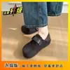 Zapatos Birkenstock Casuales de Verano 2026, Estilo Nuevo, de Cobertura Completa, con Suelas Gruesas y Aumento Oculto de Altura, Mocasines Slip-On Lindos y Originales para Personas Petitas